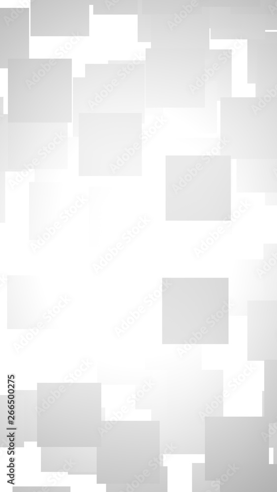 White abstract background. Misty backdrop with grey squares. 3D illustration White abstract background. Misty backdrop with grey squares. 3D illustration
