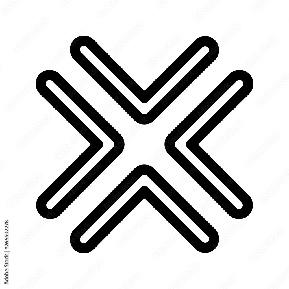 Obraz premium Complex Direction Arrow Icon For Your Project