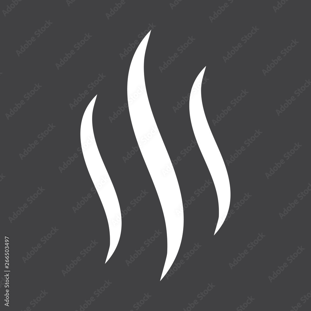 Smoke hot eps vector icon. Flat web design element for website or app.