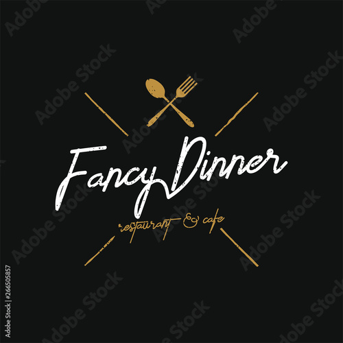 Fancy Dinner logo vintage