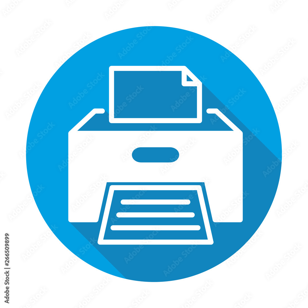 printer vector blue icon in modern flat style isolated. printer support is good for your web design. printer vector blue icon in modern flat style isolated. printer support is good for your web design.