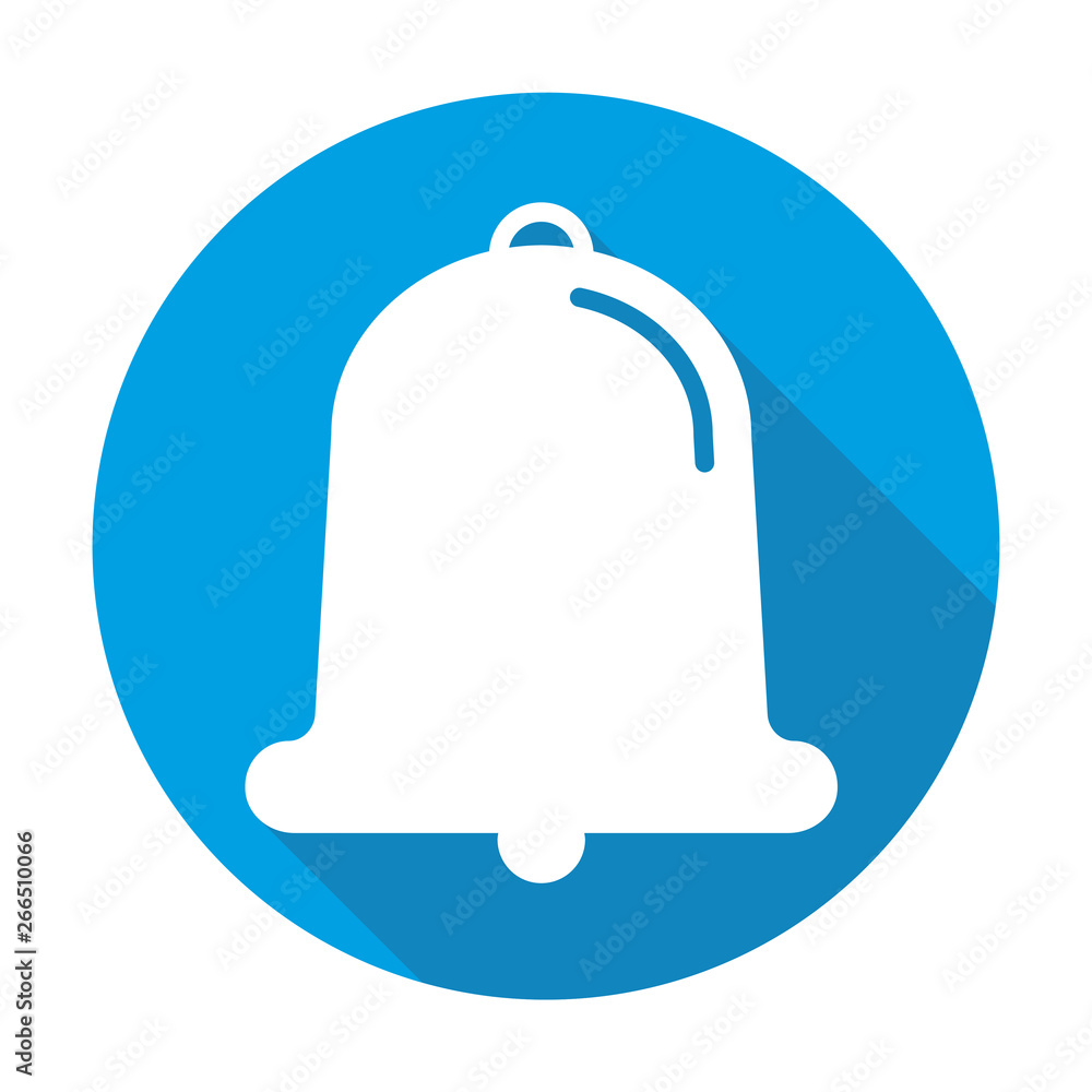Bell vector blue icon in modern flat style isolated. Bell can support is good for your web design. Bell vector blue icon in modern flat style isolated. Bell can support is good for your web design.