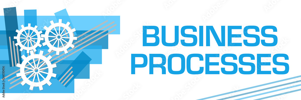 Business Processes Blue Stroked Stripes 