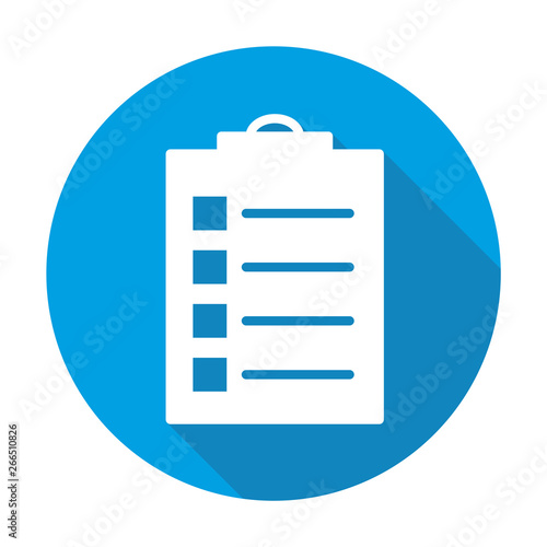 Exercise book vector blue icon in modern flat style isolated. Exercise book can support is good for your web design. © Michal Hubka