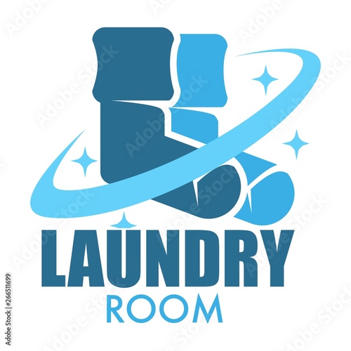 Laundry room isolated icon socks clothes washing © Sonulkaster