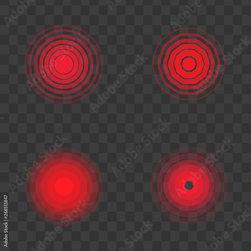 Red pain circle