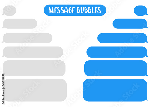 Message bubbles chat vector.