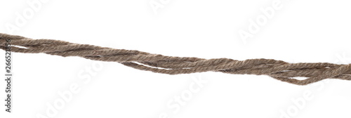 Rope isolated on white background texture, with clipping path 