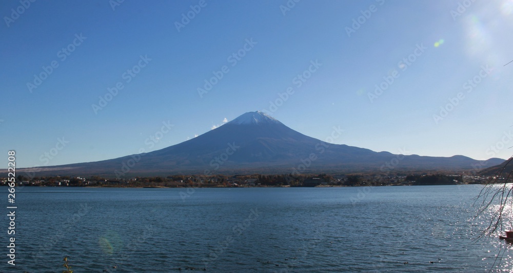 富士山、河口湖