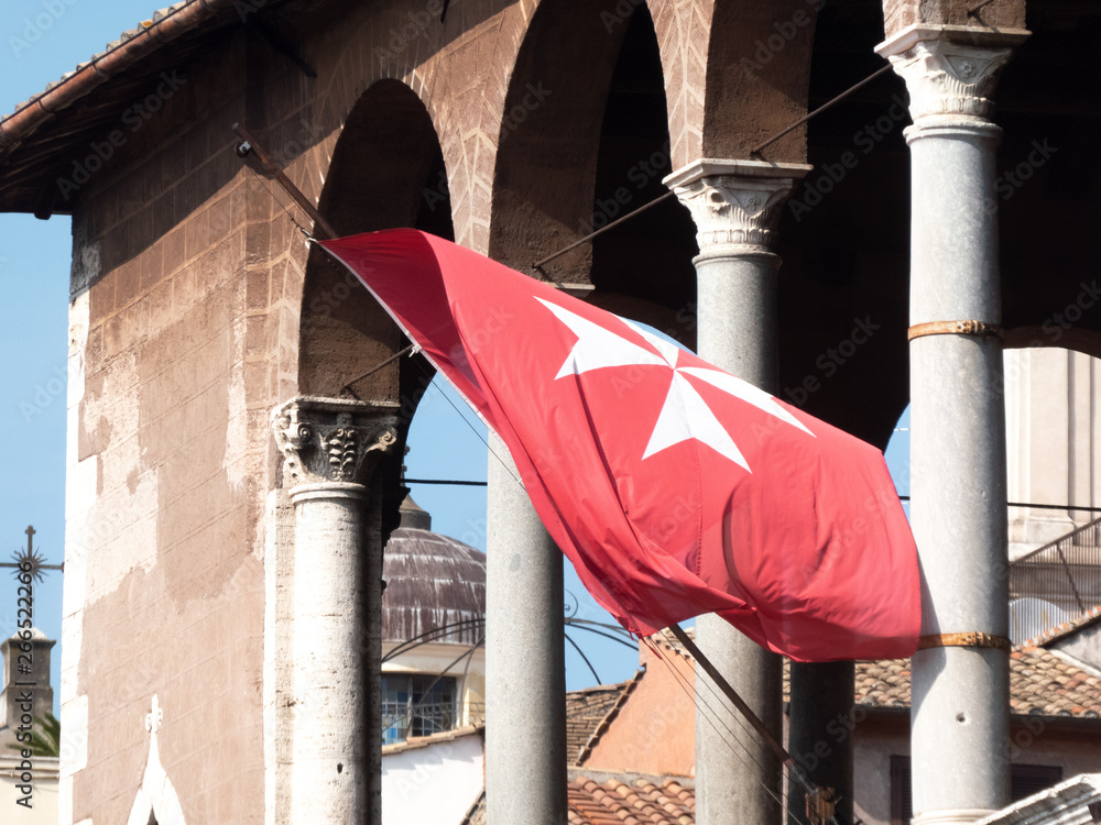 Rome, Italy August 10, 2018 Casa dei Cavalieri di Rodi (House of the