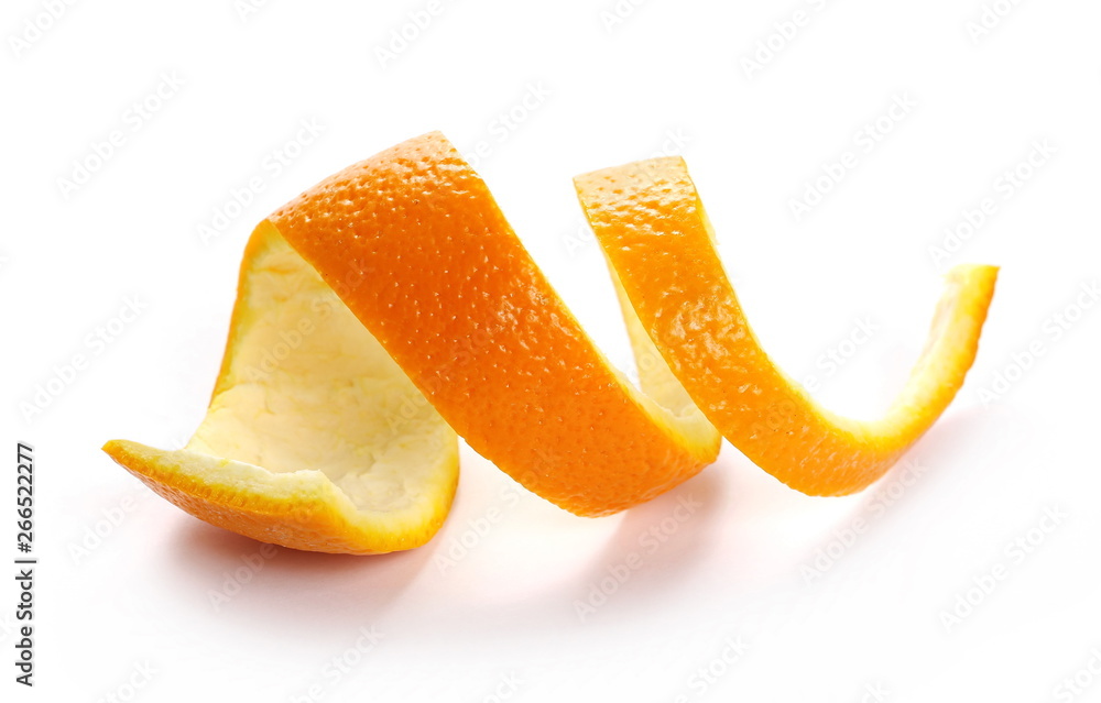 Orange peel isolated on white background Orange peel isolated on white background