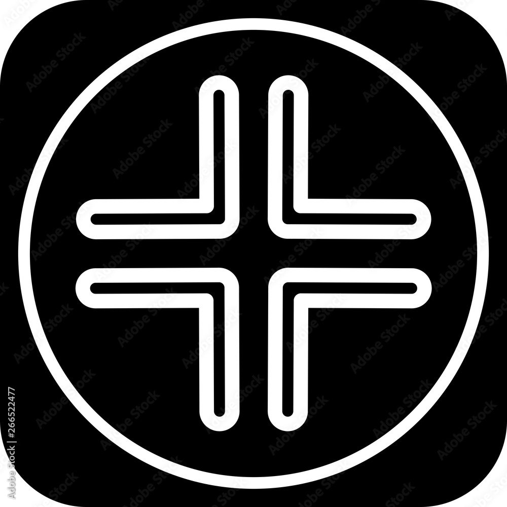 Obraz premium Complex Direction Arrow Icon For Your Project