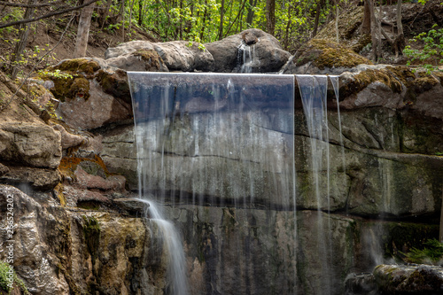 New waterfall in Sophia old dendropark  in the city of Uman  Ukraine