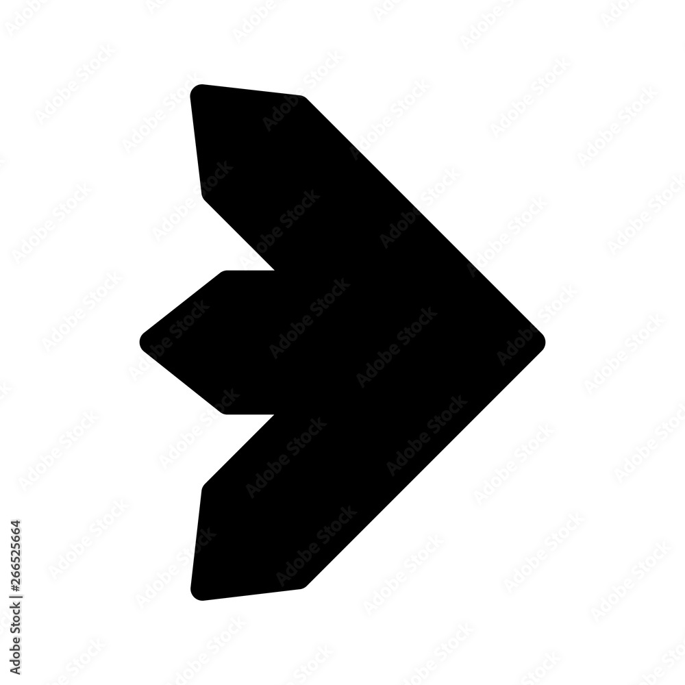 Fototapeta premium Right Direction Arrow Icon For Your Project