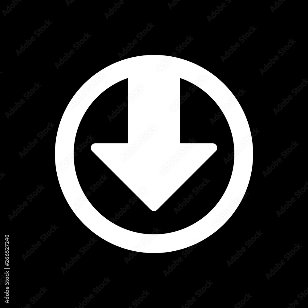 Down Direction Arrow Icon For Your Project Down Direction Arrow Icon For Your Project