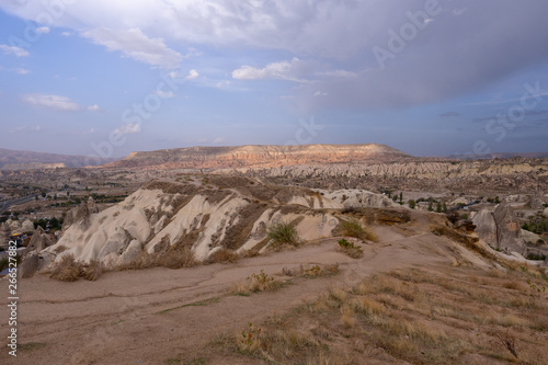 View of Cappadocia in Nevsehir City, Turkey
