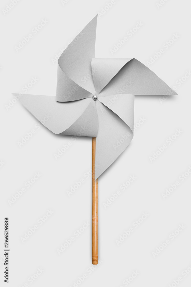 Colorful paper spinner isolated on white background Colorful paper spinner isolated on white background