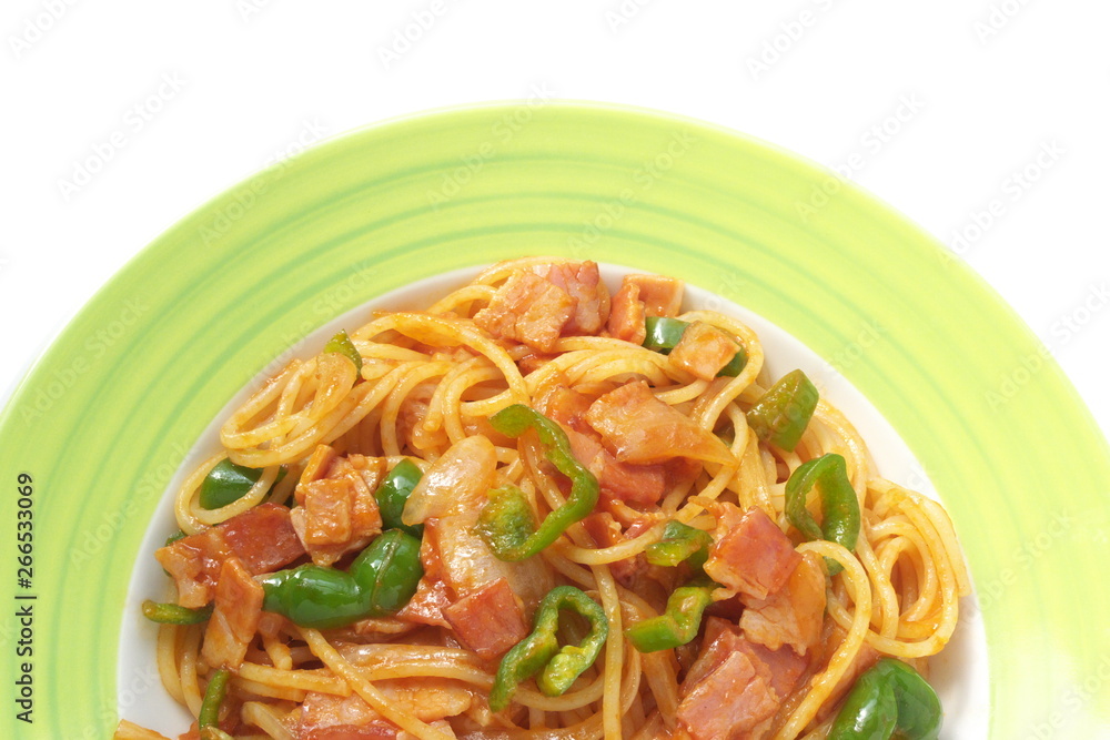 スパゲッティナポリタン - Spaghetti Napolitana with tomato sauce スパゲッティナポリタン - Spaghetti Napolitana with tomato sauce