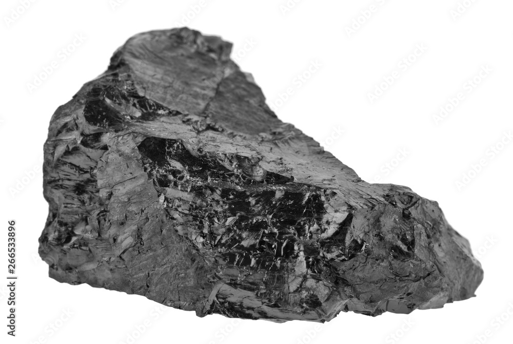 Coal isolated on white background close up Coal isolated on white background close up