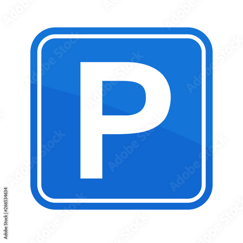 Street Road Sign Parking Area