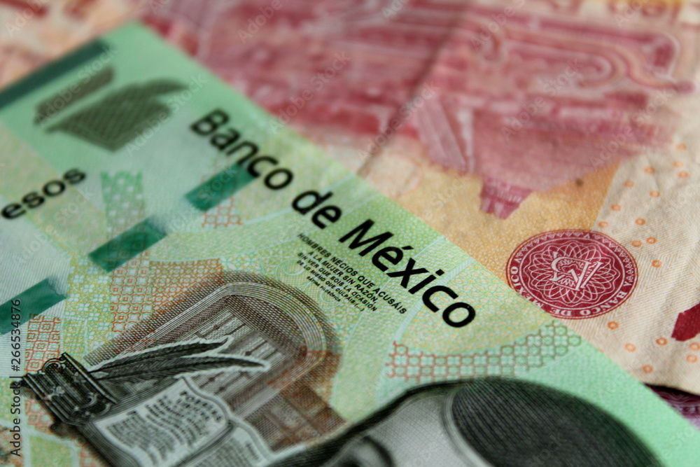 Fototapeta premium Mexican Pesos Note 