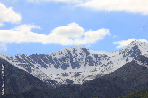 panorama of mountains with snow and glacier © nicola_romano