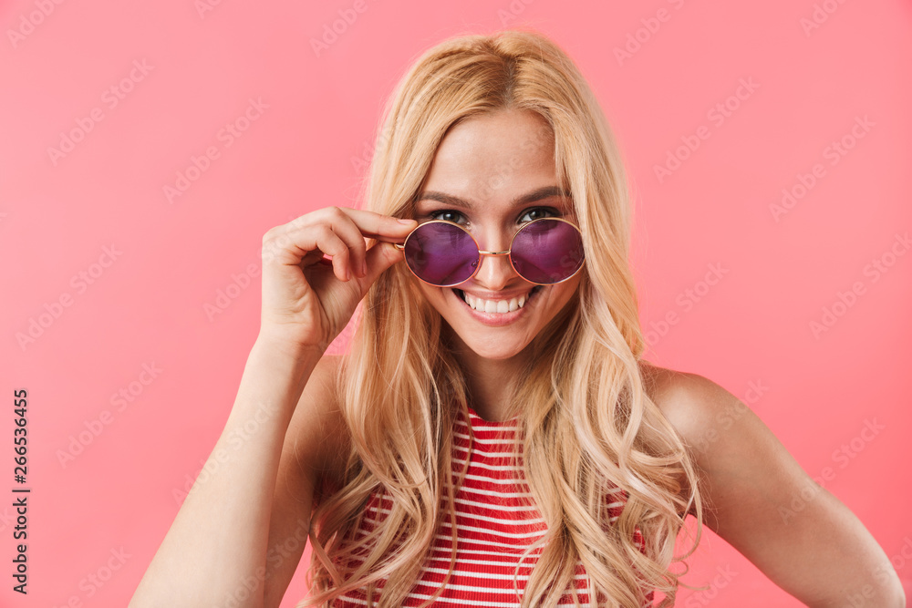 Portrait of a cheerful blonde woman Portrait of a cheerful blonde woman