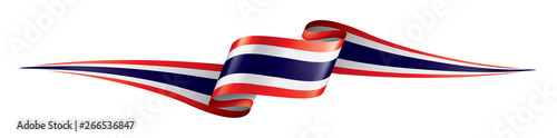 Thailand flag, vector illustration on a white background