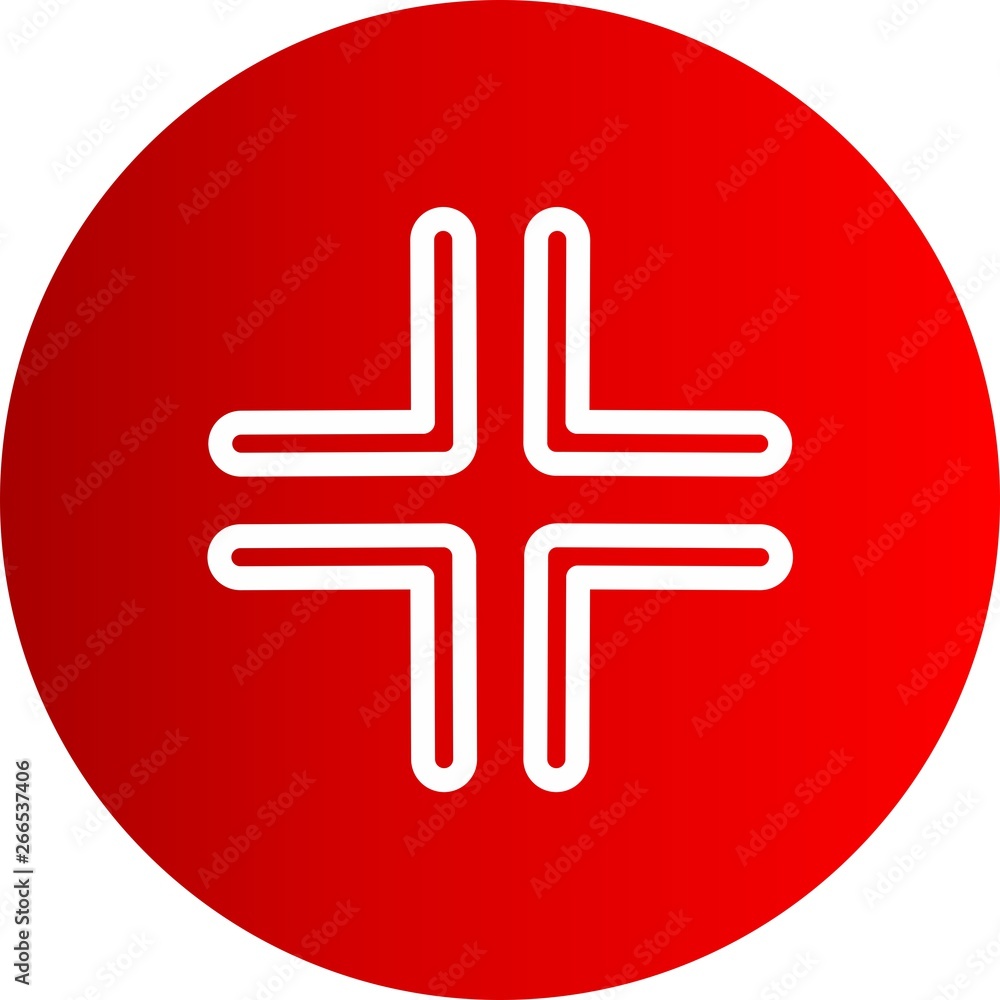 Obraz premium Complex Direction Arrow Icon For Your Project