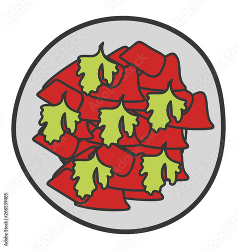 Borsch icon in doodle vector