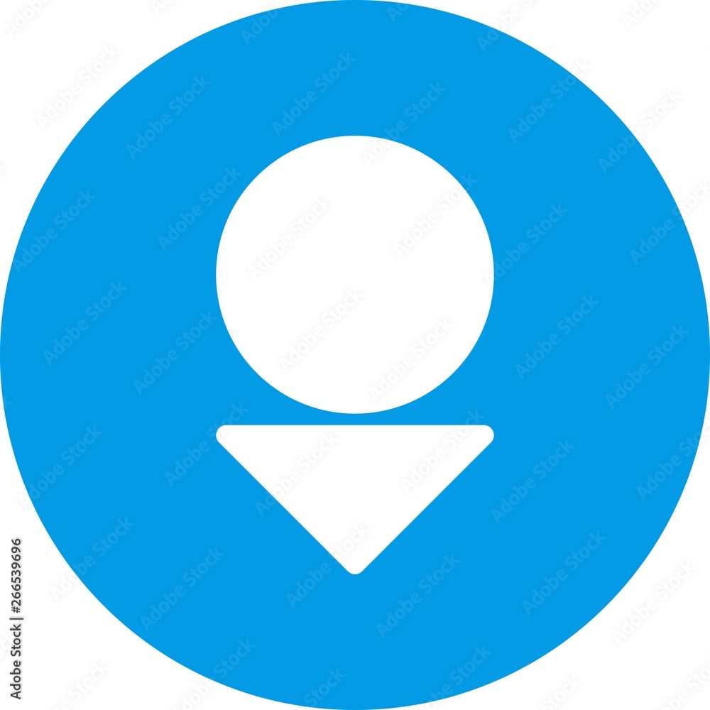 Down Direction Arrow Icon For Your Project Down Direction Arrow Icon For Your Project