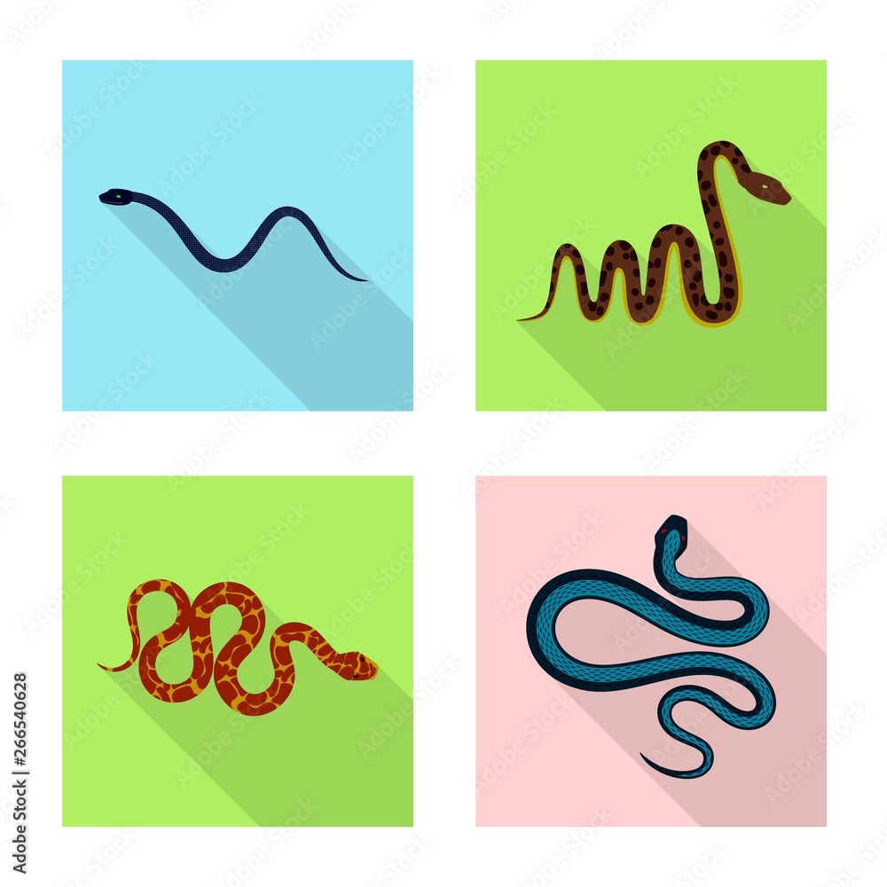 Vector design of skin and reptile symbol. Set of skin and danger stock symbol for web. Vector design of skin and reptile symbol. Set of skin and danger stock symbol for web.