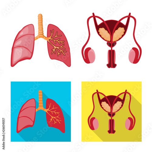 Vector design of biology and scientific icon. Set of biology and laboratory stock symbol for web.
