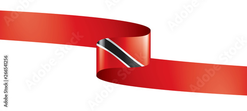 trinidad and tobago flag, vector illustration on a white background