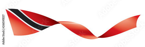 trinidad and tobago flag, vector illustration on a white background