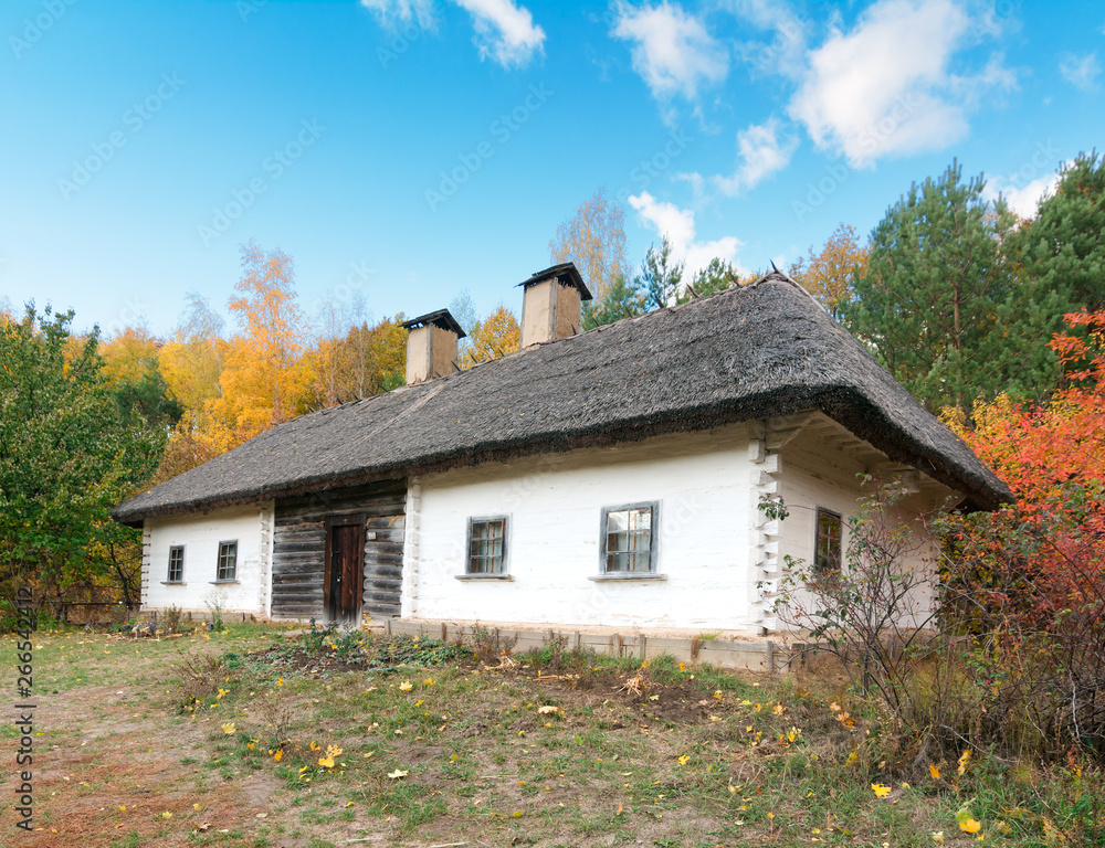 Traditional Old Clay Ukrainian Rural House Traditional Old Clay Ukrainian Rural House