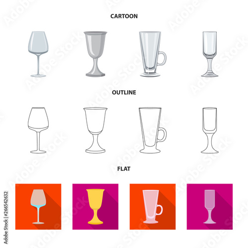 Isolated object of form and celebration sign. Set of form and volume stock vector illustration.