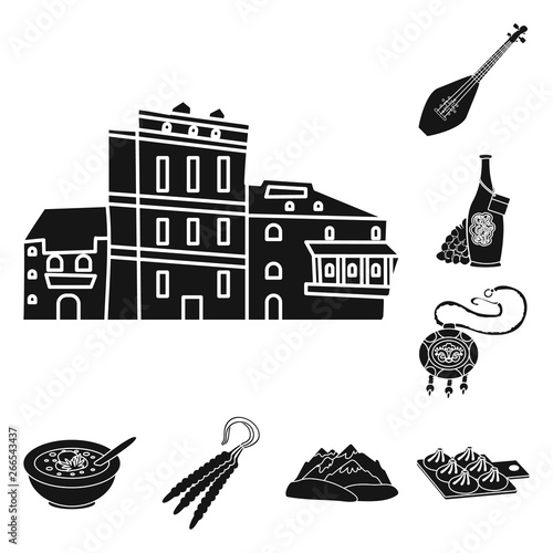 Vector design of heritage and originality symbol. Collection of heritage and traditions stock symbol for web.