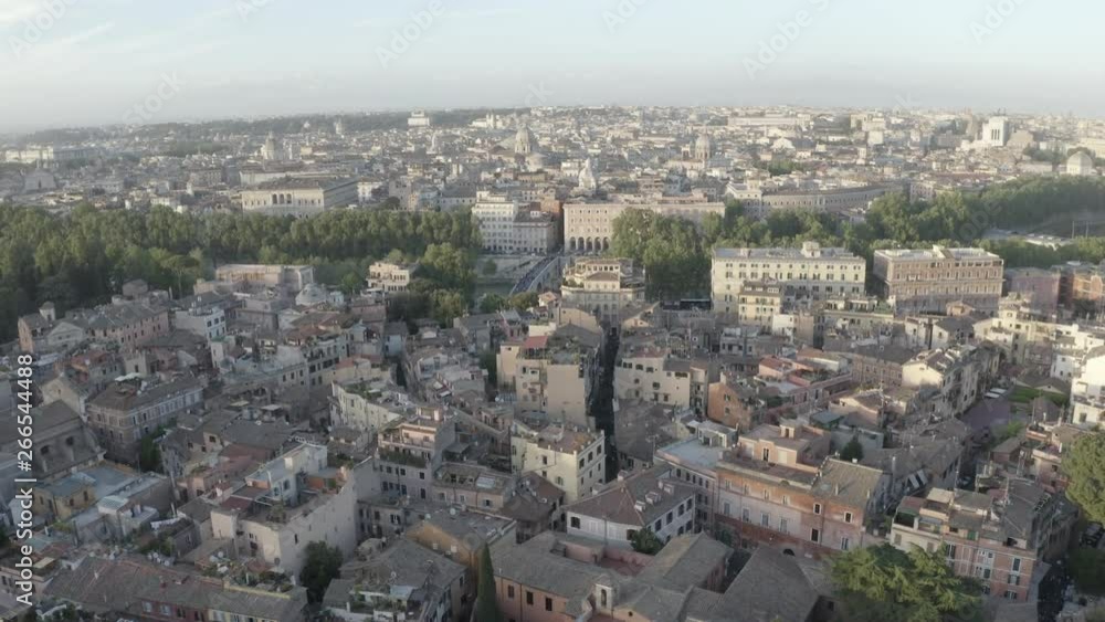 Aerial view of Rome, Italy. Coliseum. Drone flying above city center. Bird’s eye view of Italian ancient city. Aerial view of Rome, Italy. Coliseum. Drone flying above city center. Bird’s eye view of Italian ancient city.