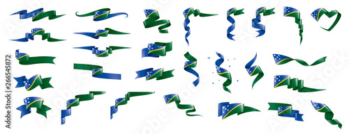 Solomon Islands flag, vector illustration on a white background © butenkow