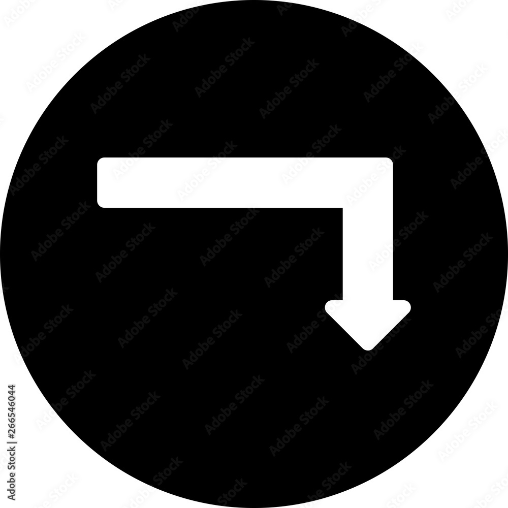Down Direction Arrow Icon For Your Project Down Direction Arrow Icon For Your Project