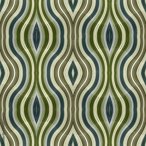 modern curvy antique dark olive green, pastel gray and dark sea green color background. seamless pattern can be used for fabric, texture, decorative or wallpaper design photo