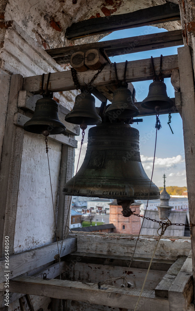 Obraz premium Church bells on the bell tower