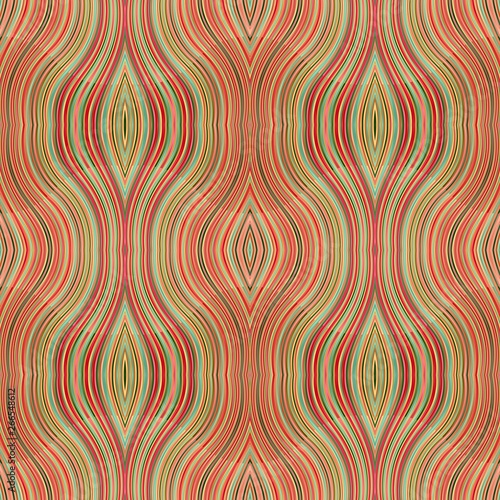 decorative seamless peru, sea green and crimson color background. can be used for fabric, texture, wallpaper or decorative design photo