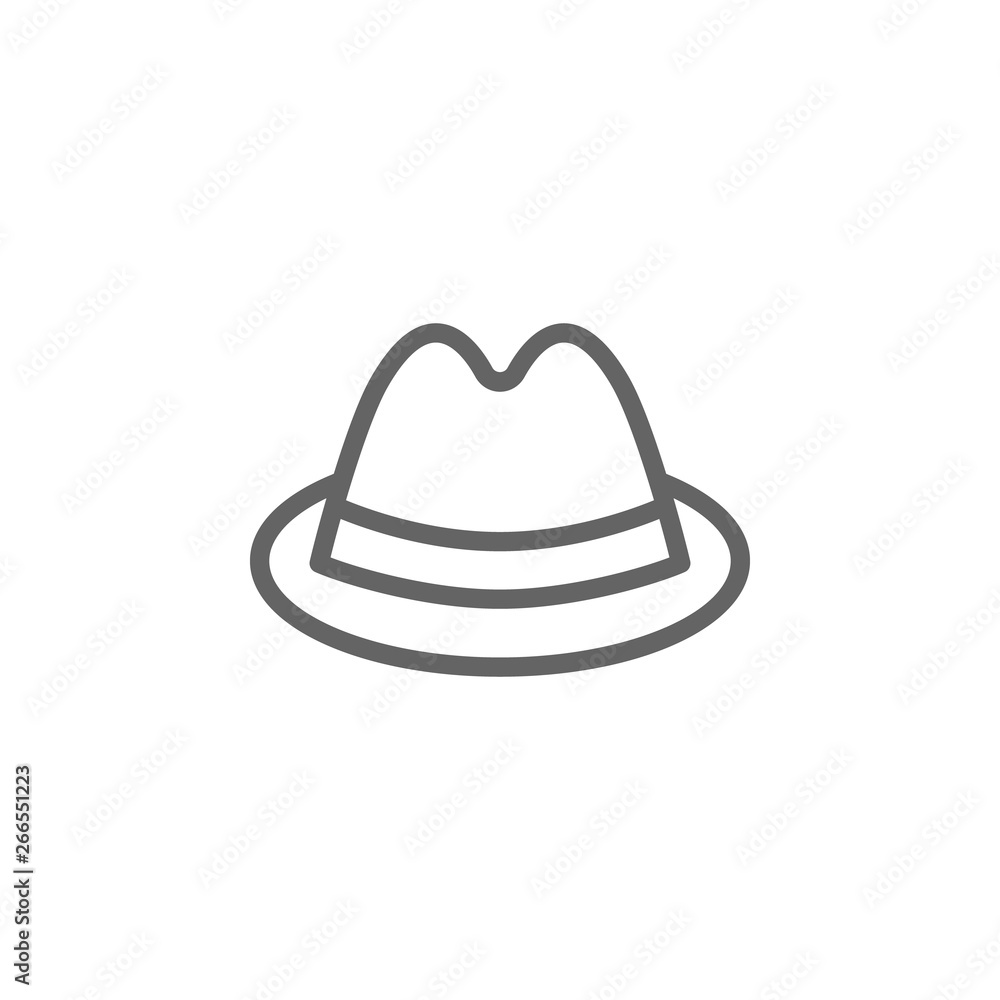 Hat, Italy icon. Element of Italy icon. Thin line icon for website design and development, app development. Premium icon Hat, Italy icon. Element of Italy icon. Thin line icon for website design and development, app development. Premium icon