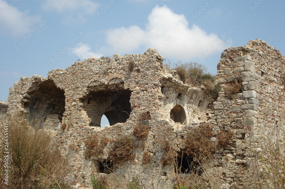 ruines of the old city in Turkey
