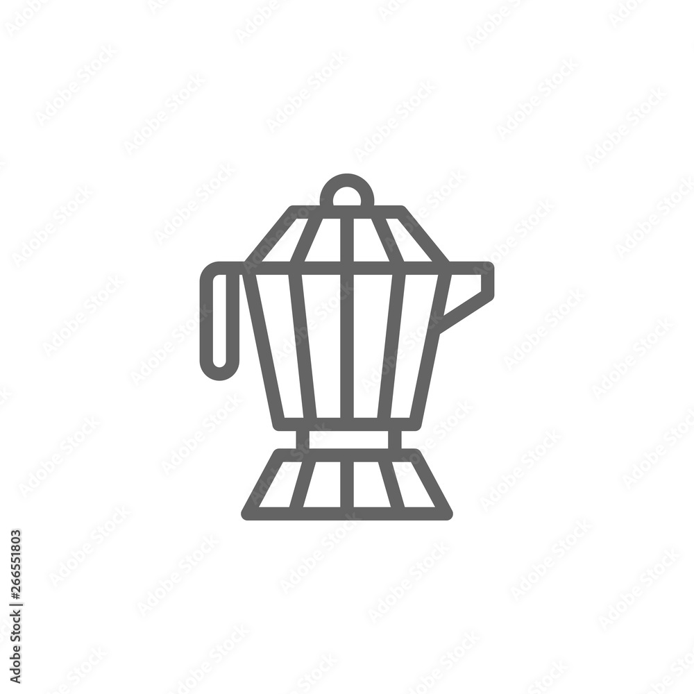 Coffee maker, Italy icon. Element of Italy icon. Thin line icon for website design and development, app development. Premium icon Coffee maker, Italy icon. Element of Italy icon. Thin line icon for website design and development, app development. Premium icon