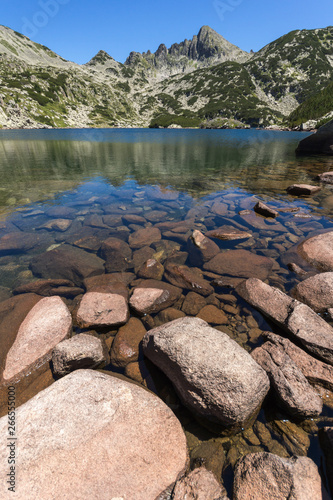 Fototapeta Naklejka Na Ścianę i Meble -  Amazing Landscape with  Valyavishko Lake, Pirin Mountain, Bulgaria