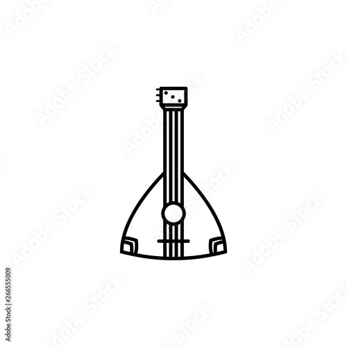 Russian, culture, balalaika, instrument icon. Element of Russian culture icon. Thin line icon for website design and development, app development. Premium icon
