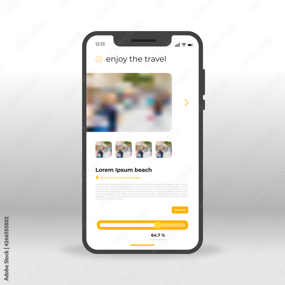 Mobile travel UI, UX, GUI screen for mobile apps design. Modern responsive user interface design of mobile applications including Tourism screen Mobile travel UI, UX, GUI screen for mobile apps design. Modern responsive user interface design of mobile applications including Tourism screen